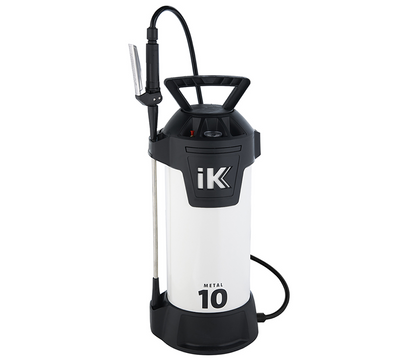 10 Litre IK Metal Sprayer for Use with Vegetable and Animal Oils, Low-viscosity Release Oils, Hydrocarbon-based Solvents, Lubricants and Petroleum Products.