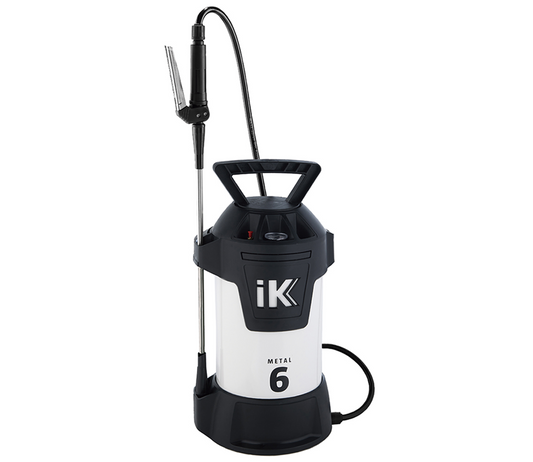 6 Litre IK Metal Sprayer for Use with Vegetable and Animal Oils, Low-viscosity Release Oils, Hydrocarbon-based Solvents, Lubricants and Petroleum Products.