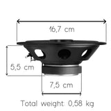 JBL STAGE2 634 - 6.5" 3-Way Coaxial Car Speakers 500W Total Power