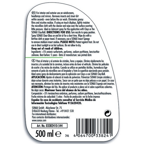 SONAX Clear Glass 500ml